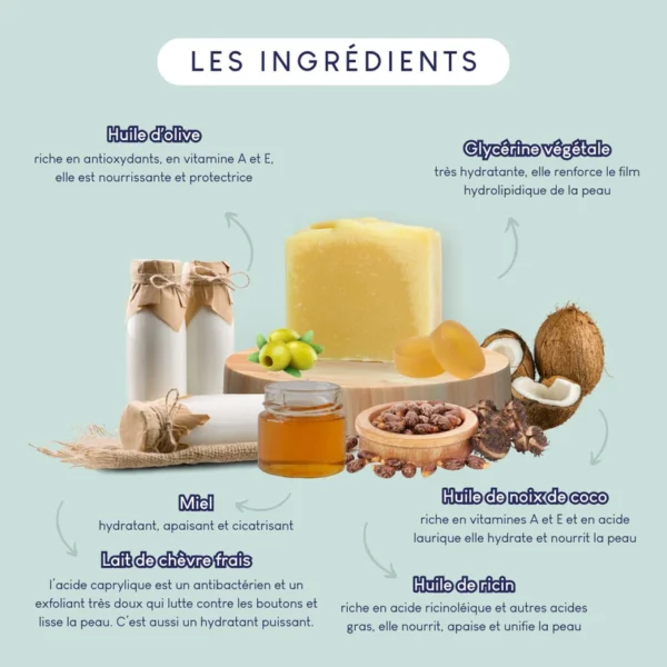 Savon surgras au lait de chèvre - 100gr – Image 2