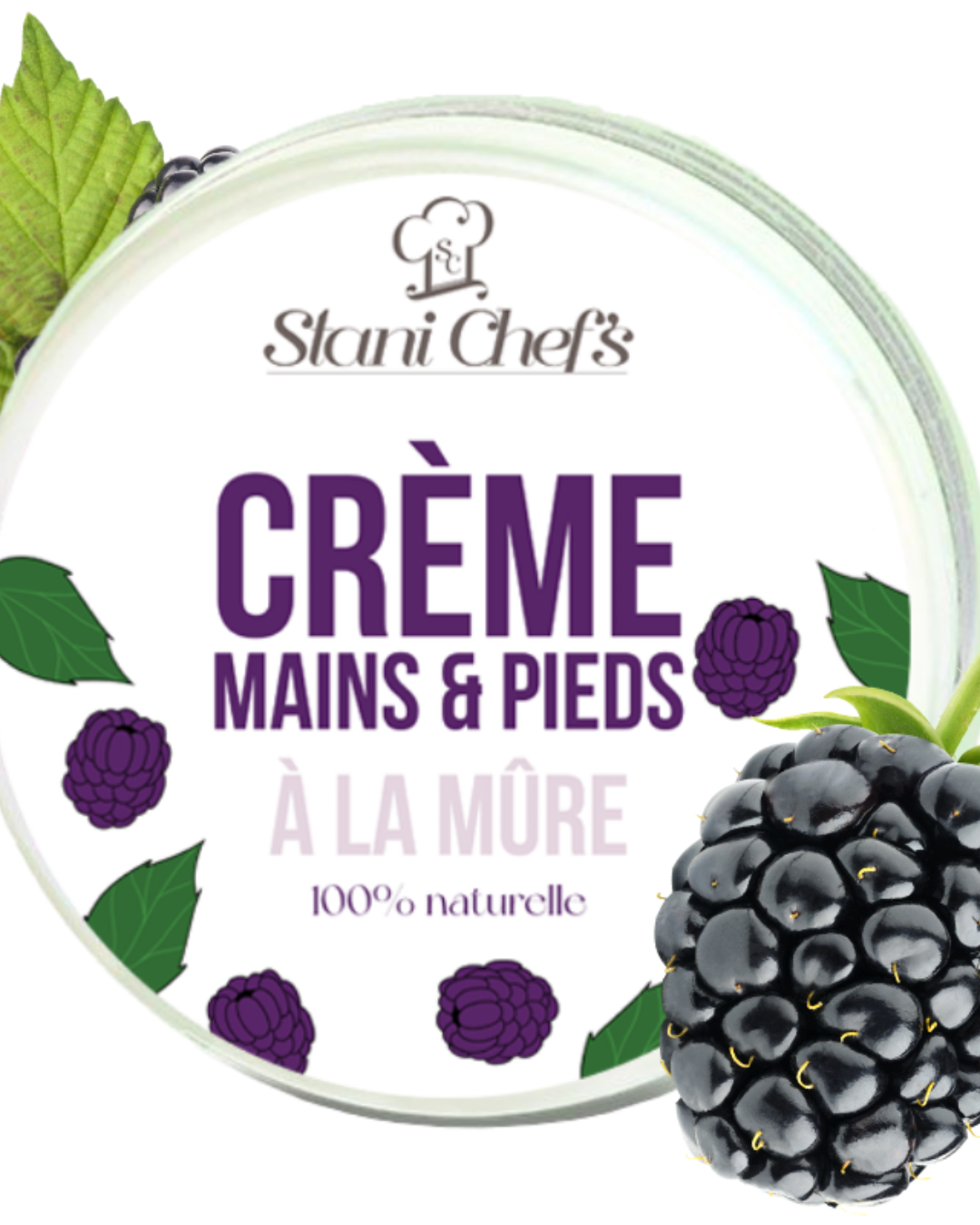 Crème mains et pieds à la mûre - 50 ml